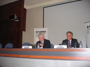 Ο Πρέσβης Vladimir Chizhov και ο Καθηγητής Λουκάς Τσούκαλης